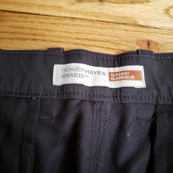 Black Denver Hayes Classic Khakis - Picture 3 of 5